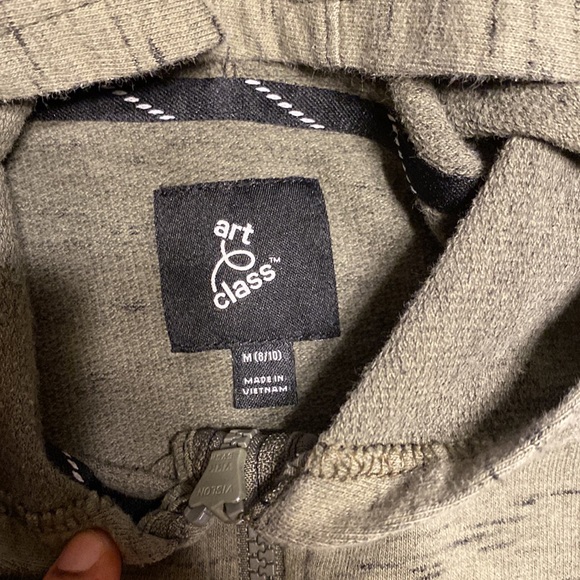 Art class size M (8/10) boys hoodie sweatshirt olive green color - Picture 3 of 10